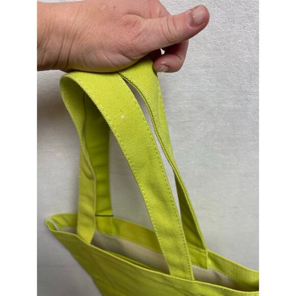 Calvin Klein canvas tote new with tag lime green - Picture 4 of 5